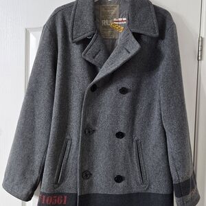 Polo Ralph Lauren Gray Double-Breasted Pea Coat